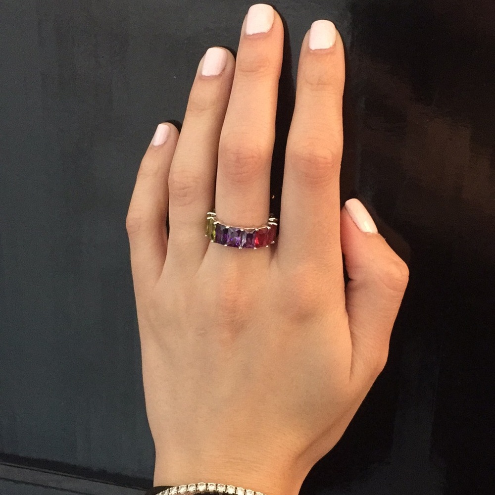 Multicolor Ring Sterling Silver - image 1